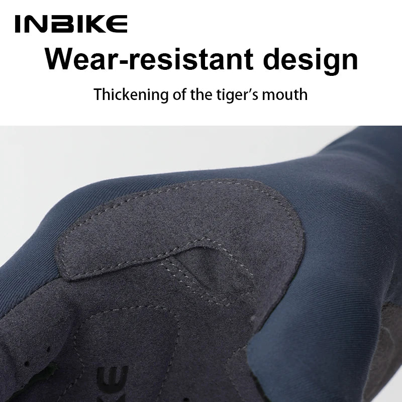 INBIKE Autumn Winter Thermal Bicycle Gloves Touch Screen Men Women MTB Road BikeGloves Sports Fitness Outdoor Cycling Gloves