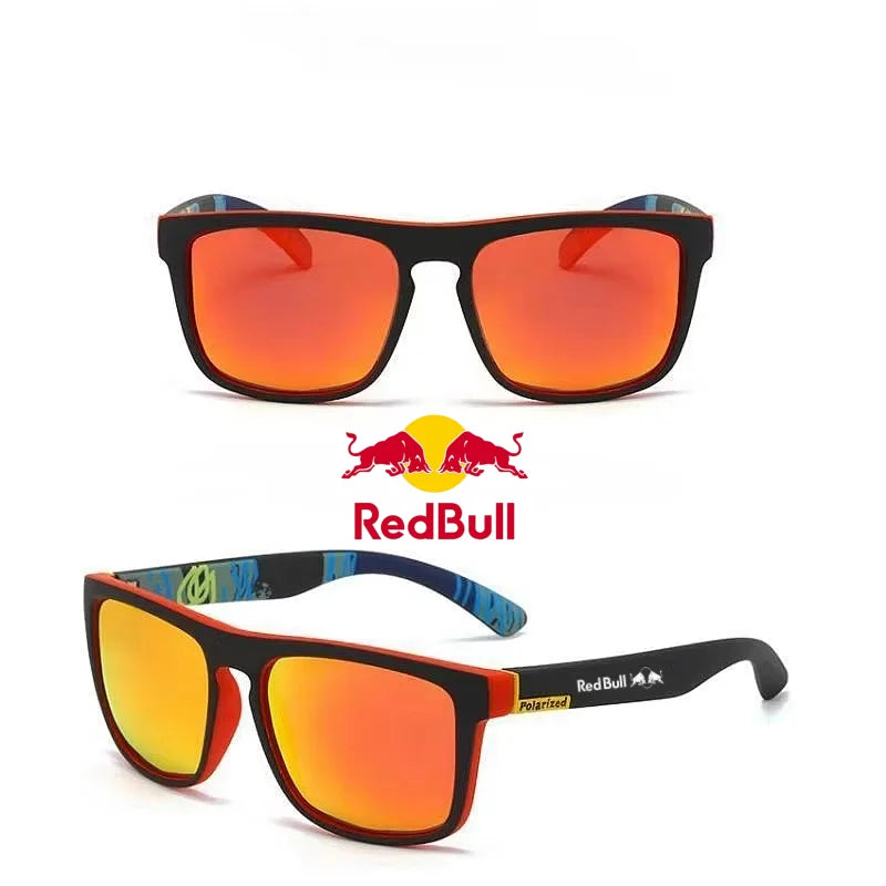 Red Bull F1 Fashion Square Polarized Sunglasses for Men and Women Driving Fishing Sunglasses for Drivers UV400