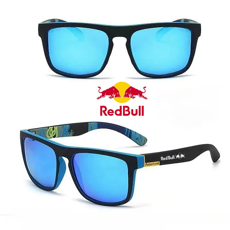Red Bull F1 Fashion Square Polarized Sunglasses for Men and Women Driving Fishing Sunglasses for Drivers UV400