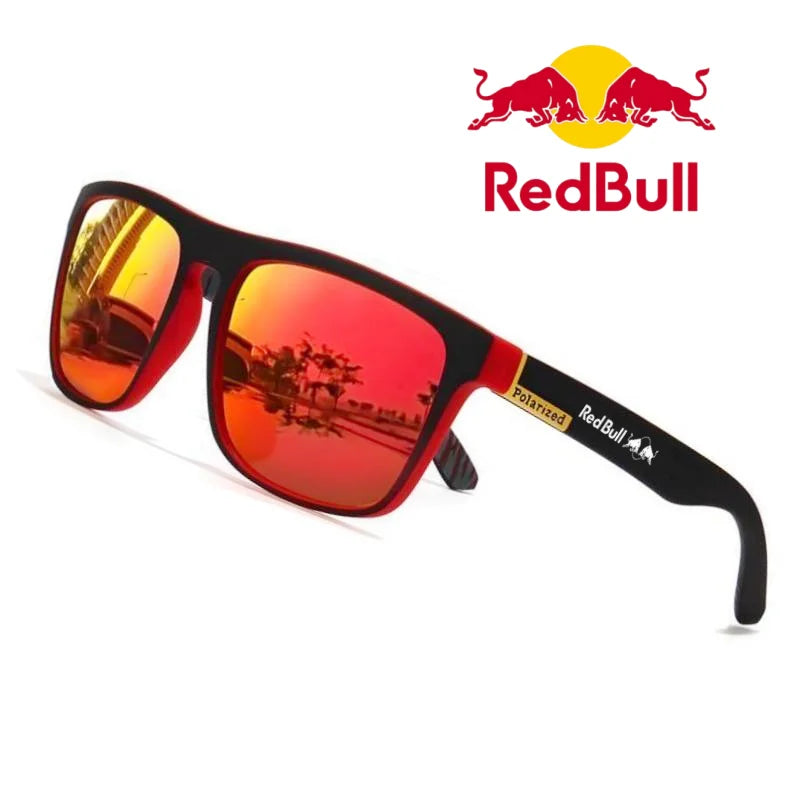 Red Bull F1 Fashion Square Polarized Sunglasses for Men and Women Driving Fishing Sunglasses for Drivers UV400